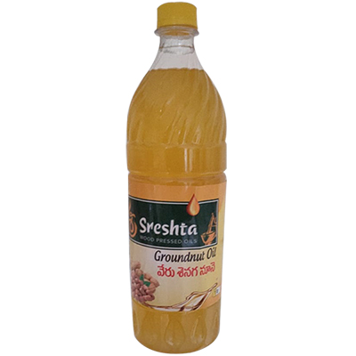 "Sreshta Groundnut Oil ( 1liter) (Ganuga Oils) - Click here to View more details about this Product